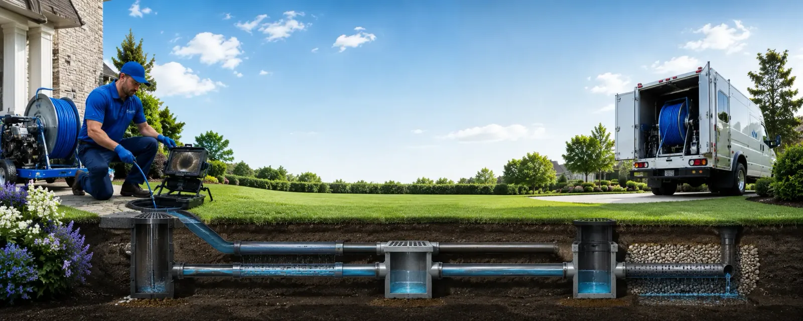 Outdoor drain cleaning information for Henriette, MN